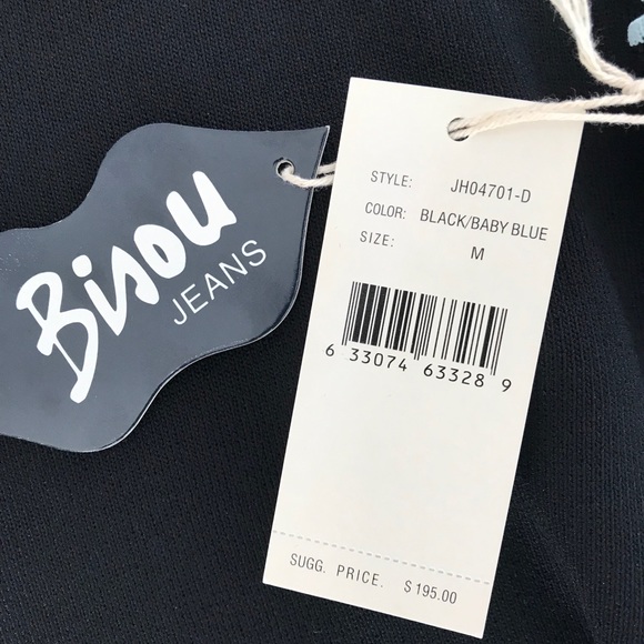 Black dress with blue piping - Picture 3 of 3